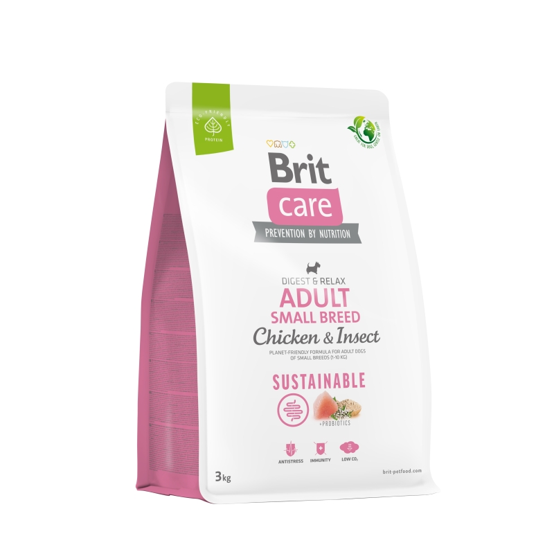 Brit Care Sustainable Adult Small Breed Chicken & Insect koeratoit 3kg Brit Care Sustainable Adult Small Breed Chicken & Insect koeratoit 3kg