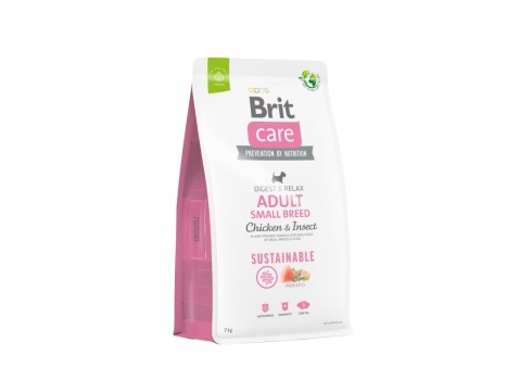 Brit Care Sustainable Adult Small Breed Chicken & Insect koeratoit 7kg