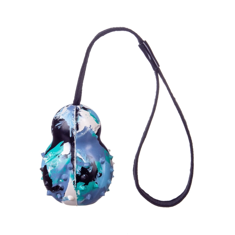 Barry King tugev nööri otsas pall koerale 10x8cm Barry King tugev nööri otsas pall koerale 10x8cm