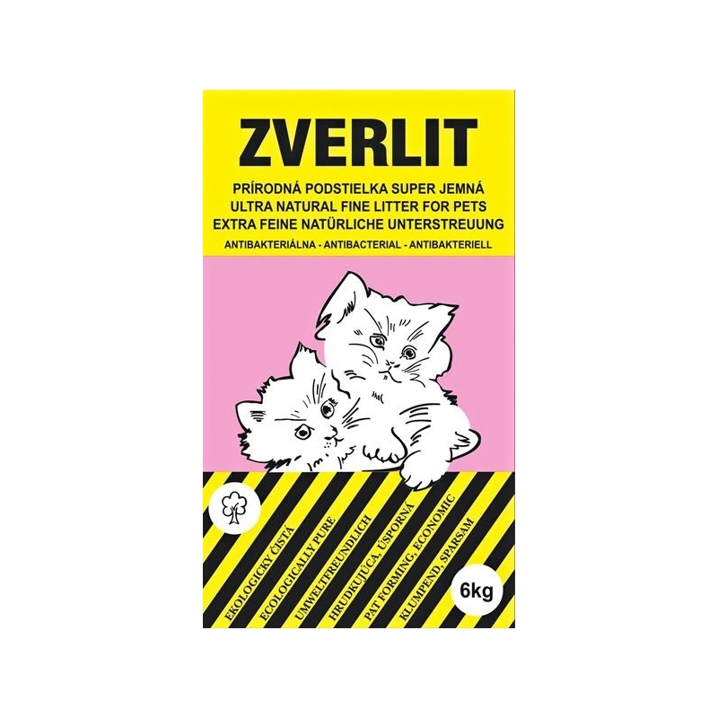 Zverlit Extra lõhnatu paakuv kassiliiv 6kg Zverlit Extra lõhnatu paakuv kassiliiv 6kg