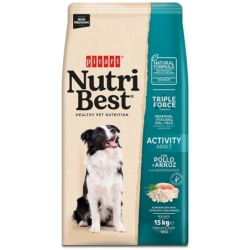 Nutribest Activity Chicken And Rice koeratoit 15kg