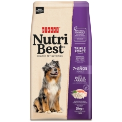 Nutribest Adult 7+ Chicken & Rice koeratoit 3kg