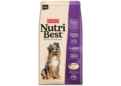 Nutribest Adult 7+ Chicken And Rice koeratoit 15kg