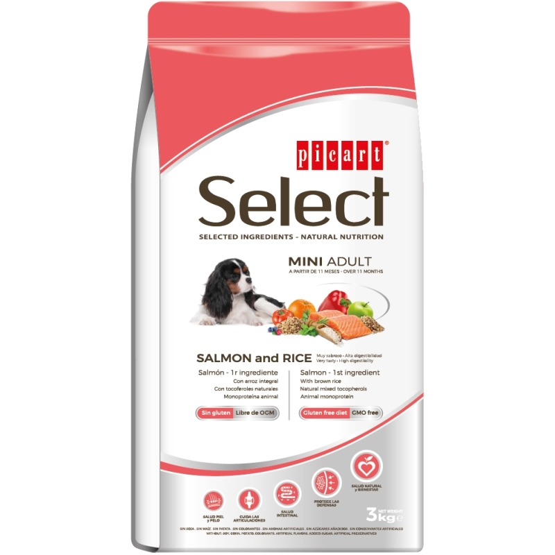 Select Mini Adult Salmon And Rice koeratoit 3kg Select Mini Adult Salmon And Rice koeratoit 3kg