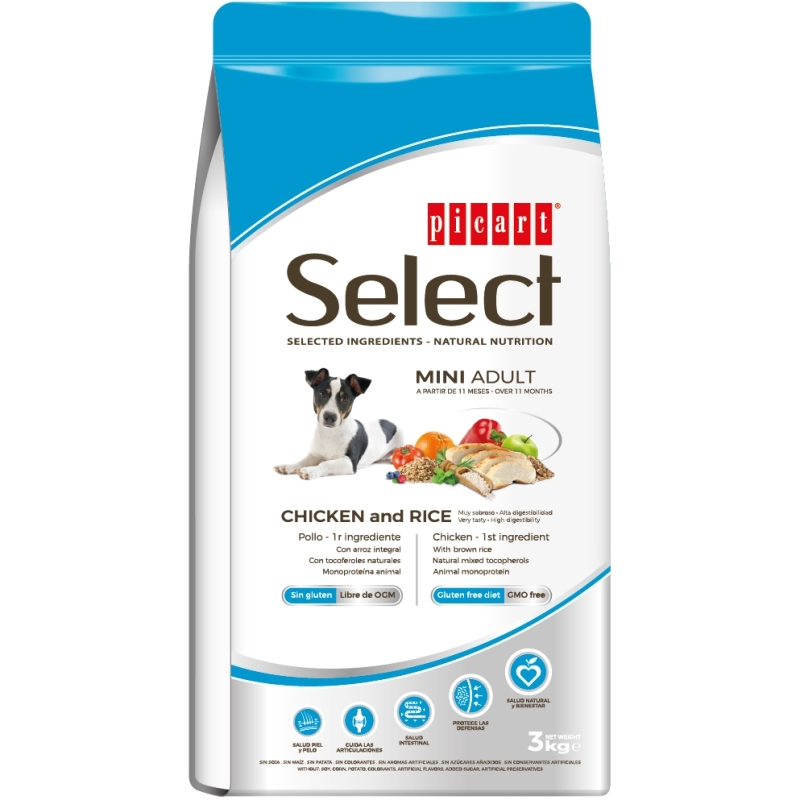 Select Mini Adult Chicken And Rice koeratoit 3kg Select Mini Adult Chicken And Rice koeratoit 3kg