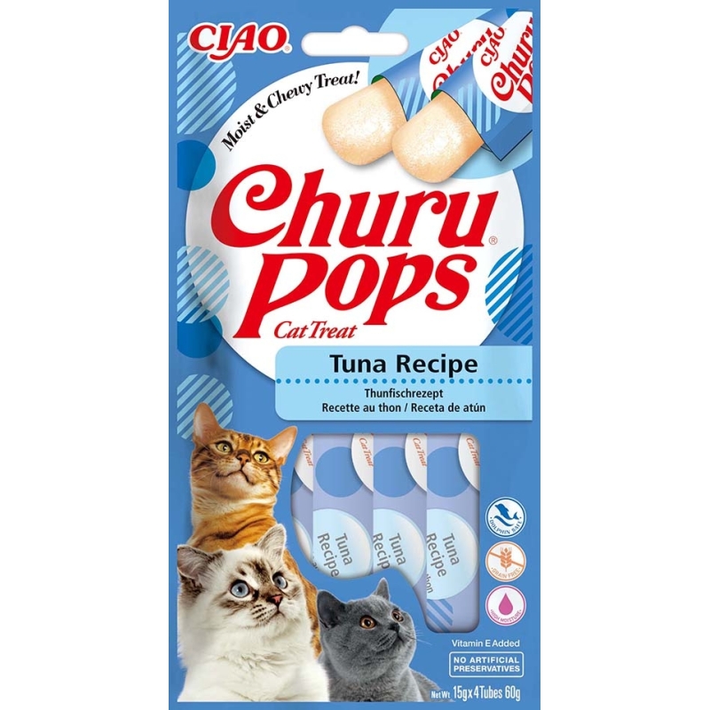 Churu Pops kassimaiused tuunikalaga 4x15g Churu Pops kassimaiused tuunikalaga 4x15g