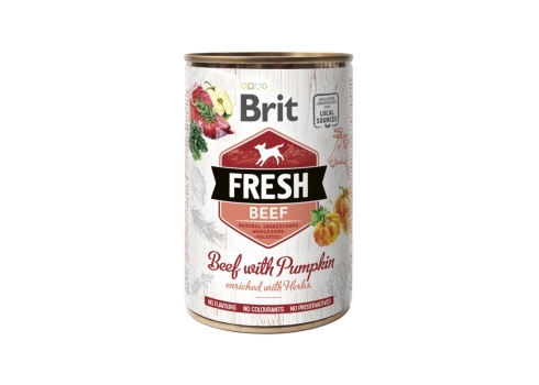Brit Fresh Beef with Pumpkin konserv koertele 400g