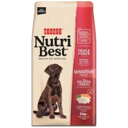 Nutribest Adult Sensitive Salmon & Rice koeratoit 3kg