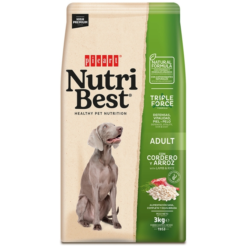 NutriBest Adult Lamb & Rice koeratoit 3kg NutriBest Adult Lamb & Rice koeratoit 3kg