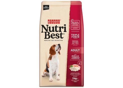 Nutribest Adult Chicken & Rice koeratoit 3kg