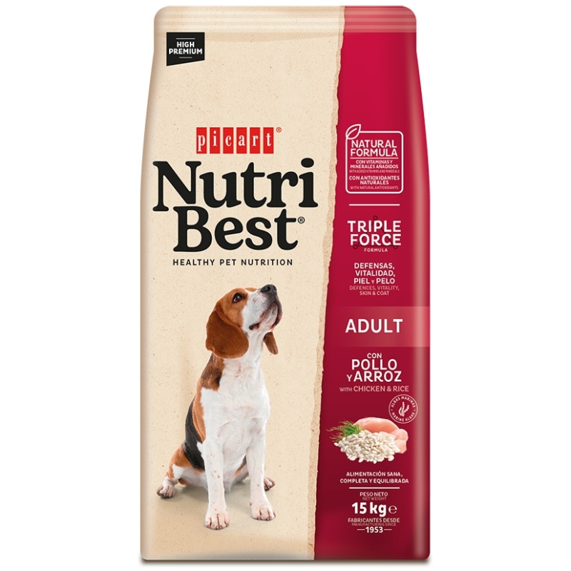 Nutribest Adult Chicken & Rice koeratoit 15kg Nutribest Adult Chicken & Rice koeratoit 15kg