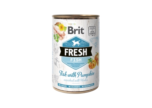 Brit Fresh Fish with Pumpkin konserv koertele 400g