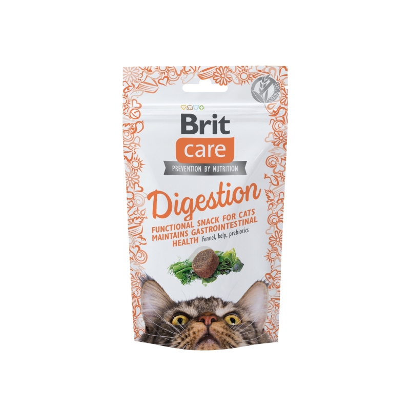 Brit Care Cat Snack Digestion maiused kassile 50g Brit Care Cat Snack Digestion maiused kassile 50g