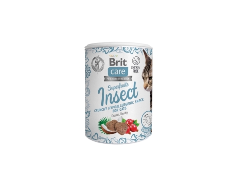 Brit Care Cat Snack SuperFruits Insect hüpoallergeenne kassimaius 100g