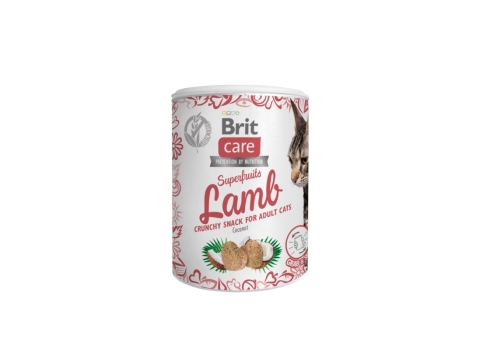 Brit Care Cat Snack SuperFruits Lamb kassimaius lambalihaga 100g