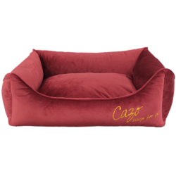 Cazo Soft Bed Milan punane pesa koertele 63x48cm