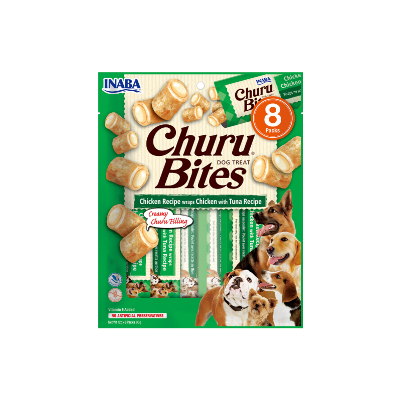 Churu Bites koeramaius kana ja tuunikalaga 8x12g Churu Bites koeramaius kana ja tuunikalaga 8x12g
