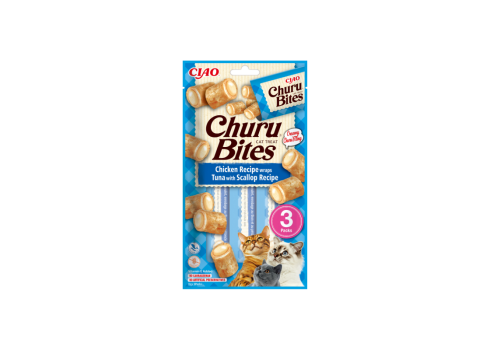 Churu Bites kassimaius kana, tuunikala ja kammkarbiga 3x10g