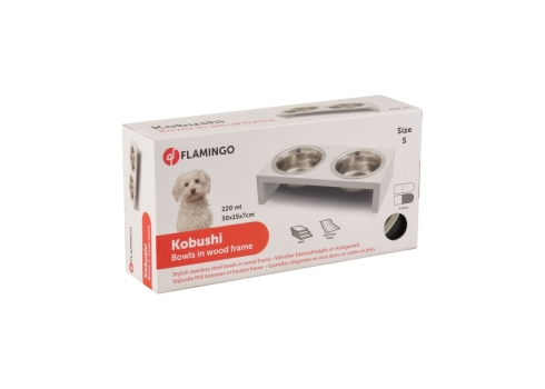 Flamingo metallist kausid puidust alusel 2x220ml