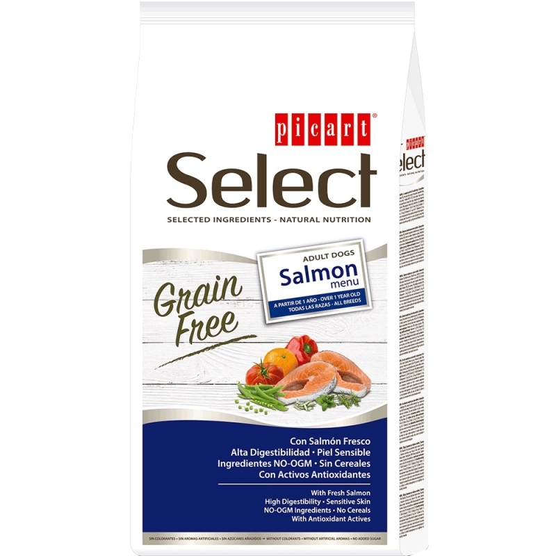 Select Adult Grain Free Salmon Menu koeratoit 2kg Select Adult Grain Free Salmon Menu koeratoit 2kg