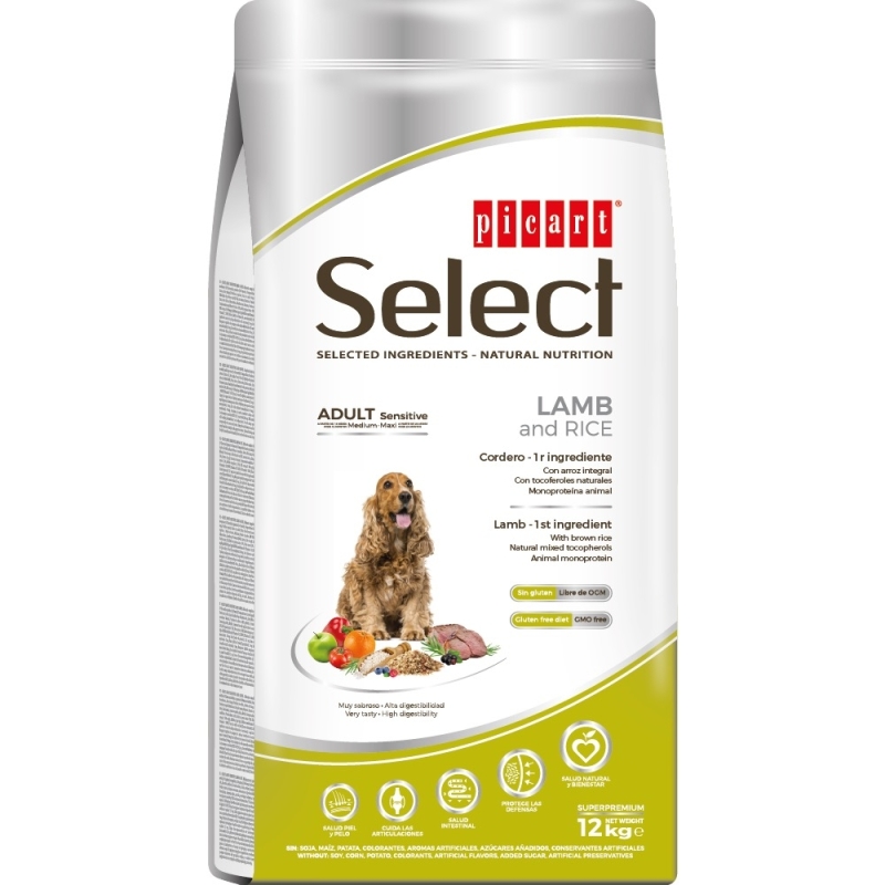 Select Adult Sensitive Lamb and Rice koeratoit 12kg Select Adult Sensitive Lamb and Rice koeratoit 12kg
