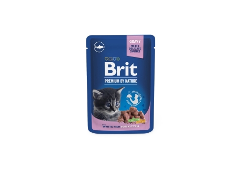Brit Premium White Fish märgtoit kassipoegadele 100g