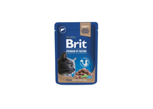 Brit Premium Liver märgtoit steriliseeritud kassidele 100g