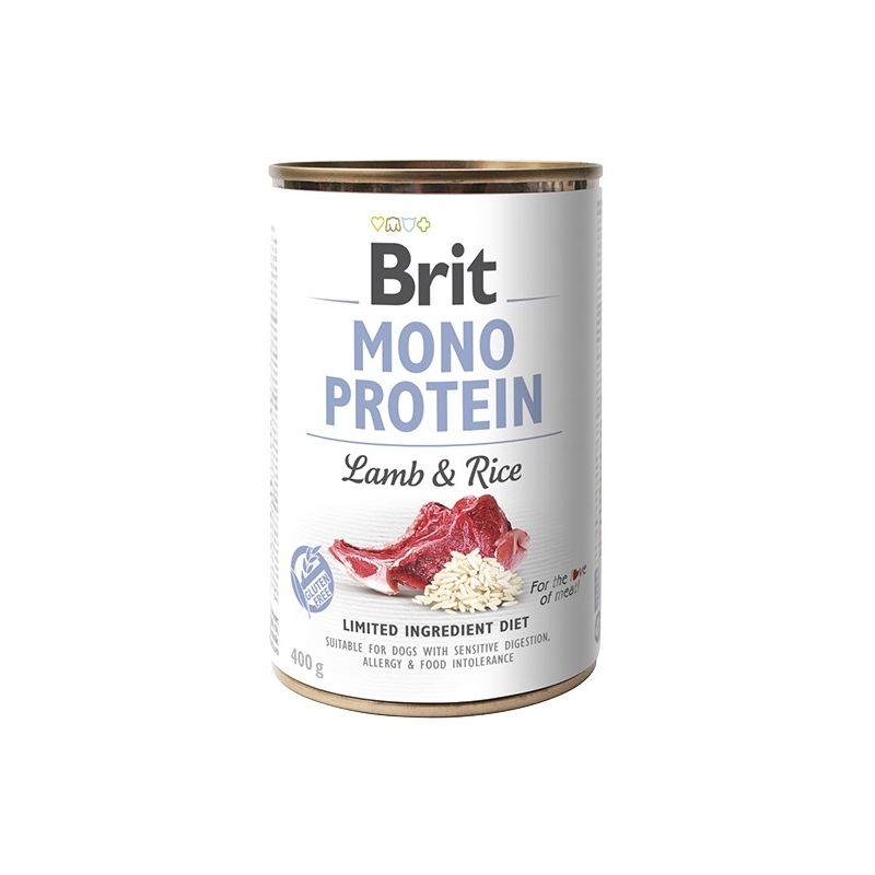 Brit Mono Protein Lamb & Rice konserv koertele 400g Brit Mono Protein Lamb & Rice konserv koertele 400g