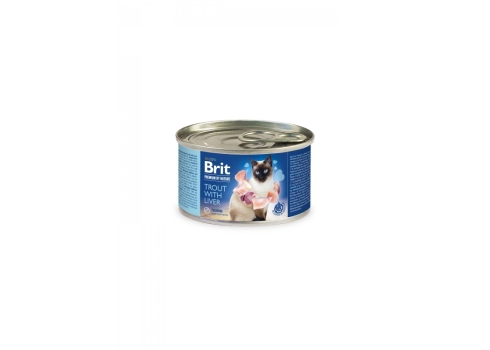 Brit Premium by Nature Trout with Liver konserv kassidele 200g
