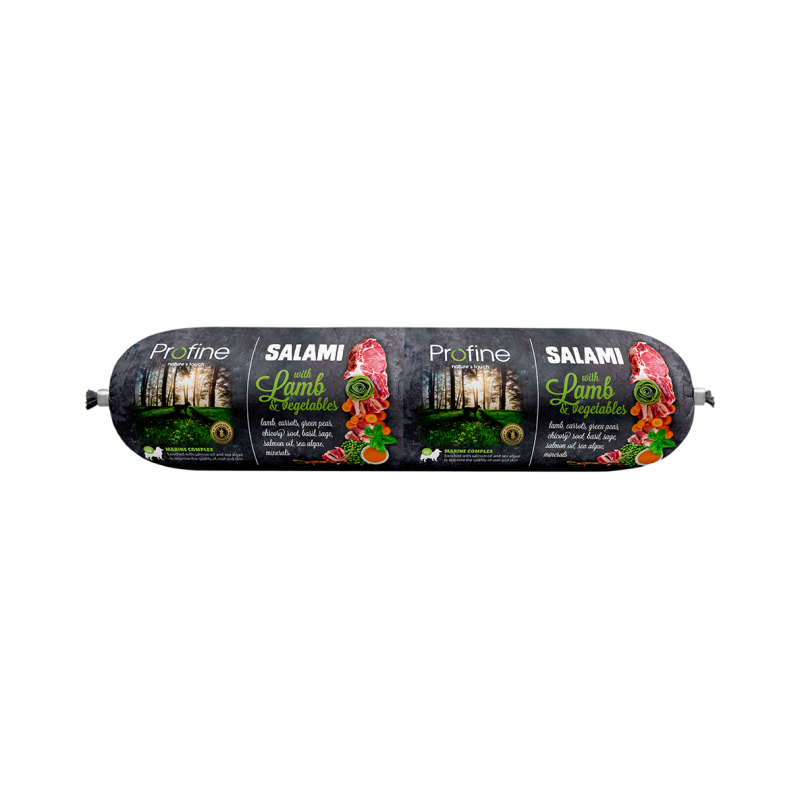 Profine Lamb & Vegetables Salami vorst koertele 800g Profine Lamb & Vegetables Salami vorst koertele 800g