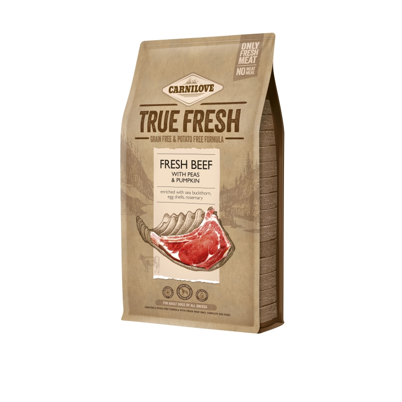 Carnilove True Fresh Beef koeratoit 4kg Carnilove True Fresh Beef koeratoit 4kg