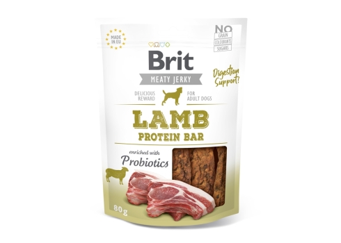 Brit Jerky Lamb Protein Bar Snack närimismaius koertele 80g