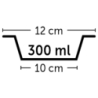 Flamingo libisemisvastase põhjaga hall kauss koerale ø 12cm - 300ml