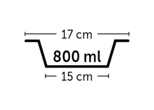 Flamingo libisemisvastase põhjaga hall kauss koerale ø 17cm - 800ml