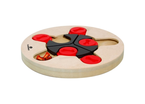 Flamingo interaktiivne puidust mänguasi Athena koertele ø 25cm