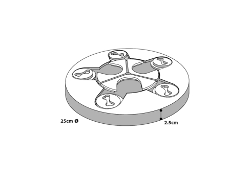 Flamingo interaktiivne puidust mänguasi Athena koertele ø 25cm