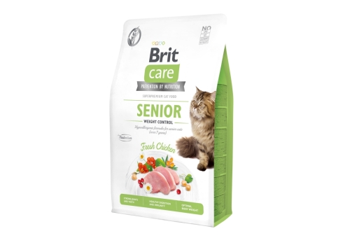 Brit Care Cat Grain-Free Senior Weight Control kassitoit 2 kg
