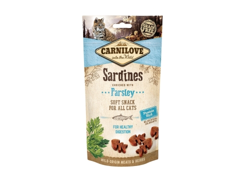 Carnilove Cat Snack Sardine with Parsley närimismaiused kassile 50g