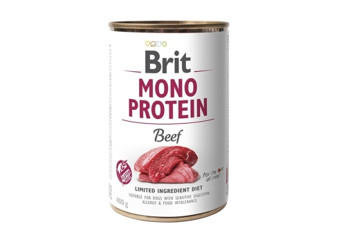 Brit Mono Protein Beef konserv koertele 400g