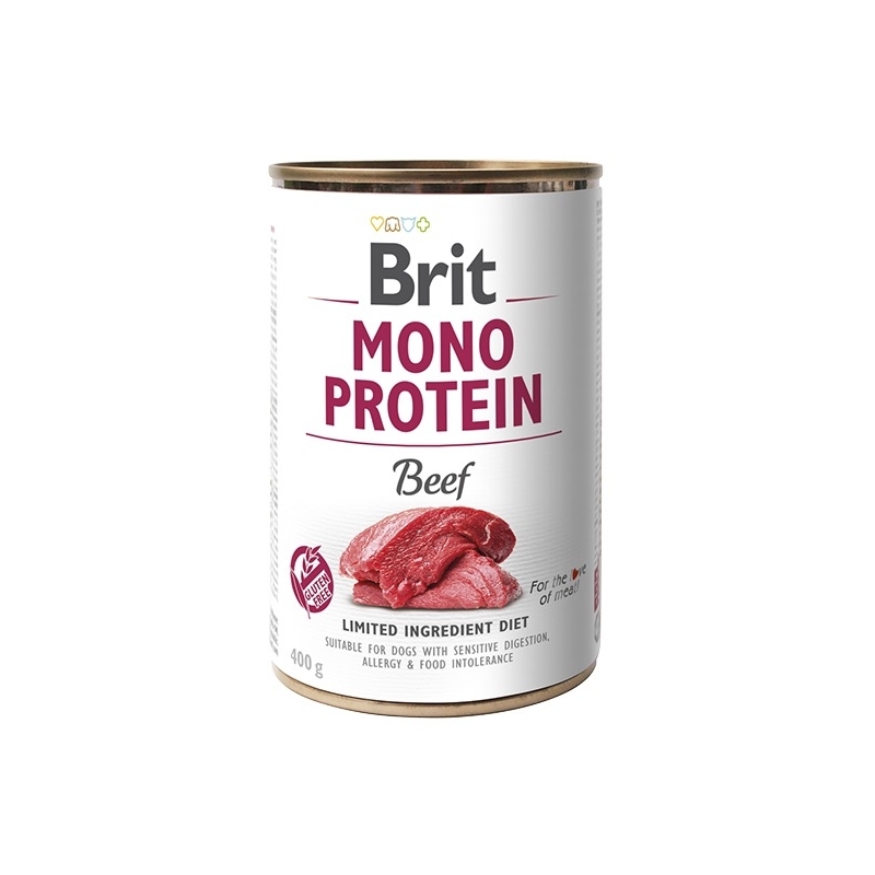 Brit Mono Protein Beef konserv koertele 400g Brit Mono Protein Beef konserv koertele 400g