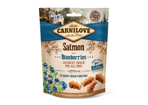 Carnilove Dog Snack Salmon & Blueberries maiused koerale 200g