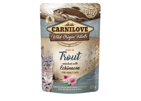 Carnilove Cat Pouch Trout Echinacea einekotike kassidele 85g