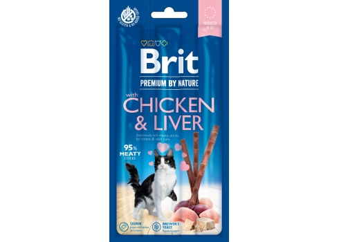 Brit Premium Chicken & Liver kassimaius 3tk 15g