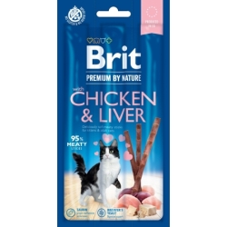 Brit Premium Chicken & Liver kassimaius 3tk 15g