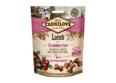 Carnilove Dog Snack Lamb & Cranberries maiused koerale 200g