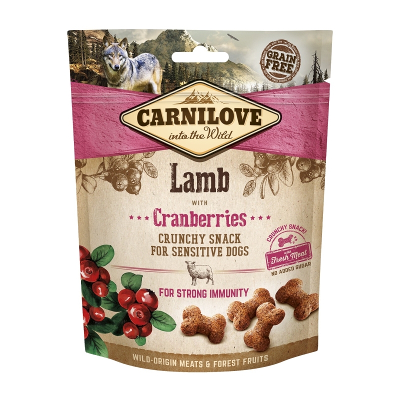 Carnilove Dog Snack Lamb & Cranberries maiused koerale 200g Carnilove Dog Snack Lamb & Cranberries maiused koerale 200g