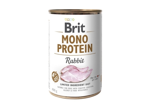 Brit Mono Protein Rabbit konserv koertele 400g