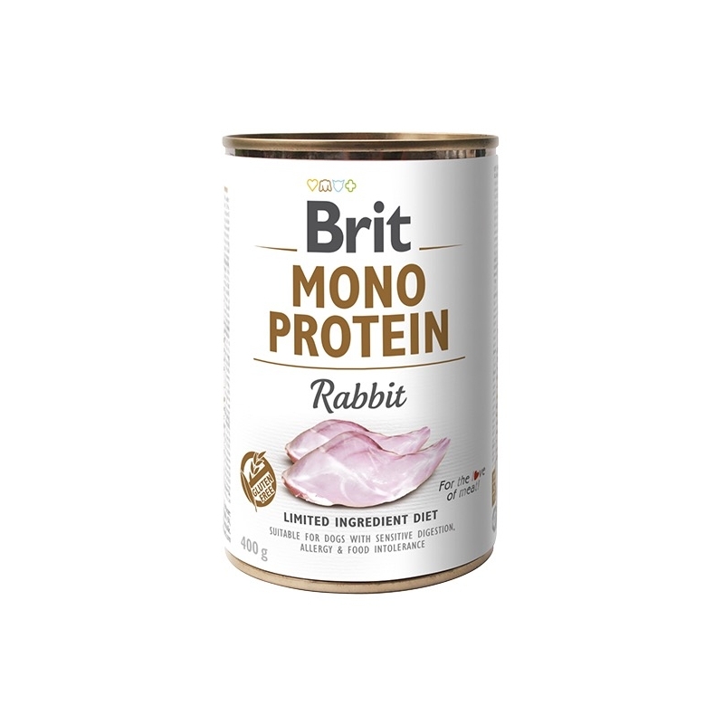 Brit Mono Protein Rabbit konserv koertele 400g Brit Mono Protein Rabbit konserv koertele 400g