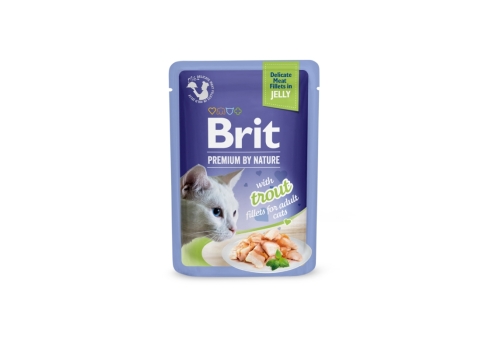 Brit Premium Delicate Trout Fillets in Jelly märgtoit kassidele 85g