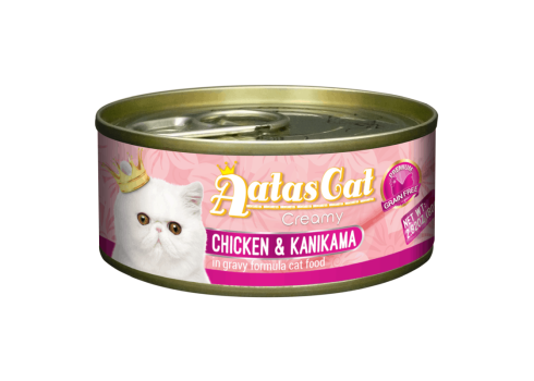 Aatas Cat Creamy Chicken & Kanikama konserv kassile 80g